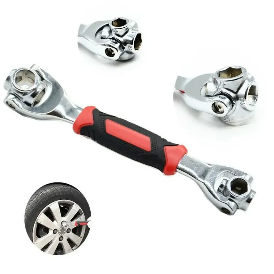 Car Multipurpose Bolt Wrench Degree Rotation Adjustable Spanner Socket Hand Tool 1PC