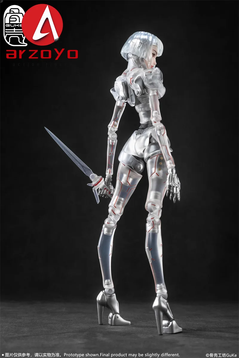 NA STANIE GUKE Studio GK01FEC1-C3 1/12 AI Kobieta Ultra-modern Feel Figurka Akcji 17CM Nagi Szkielet Ciało Figurki Akcji
