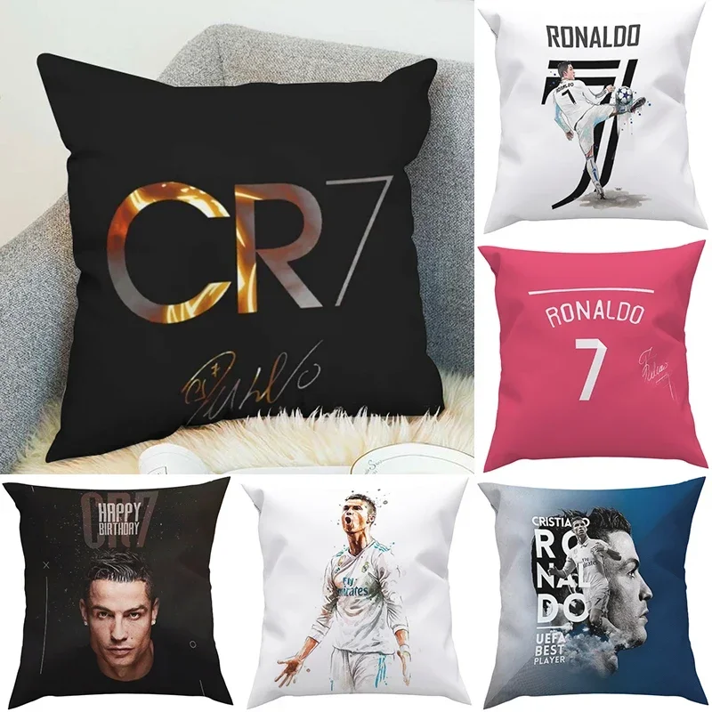 Cushion Cover CR7 Cristiano Ronaldo Couple Pillow Pillowcases for Pillows  Sofa Cushions Fall Decor Pillowcase Covers