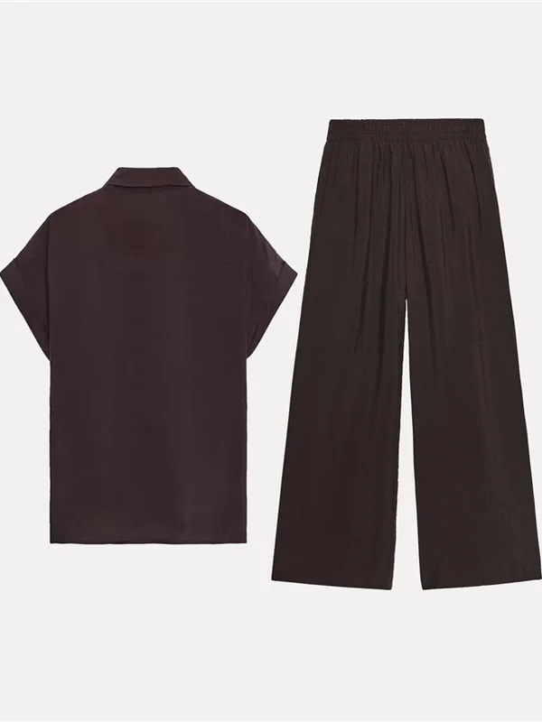 2025 جديد إمرأة Sle ort Sve irt سراويل تقليدية مستودع العمل ip Tee-acetate الألياف 00% العالمي صالح #4