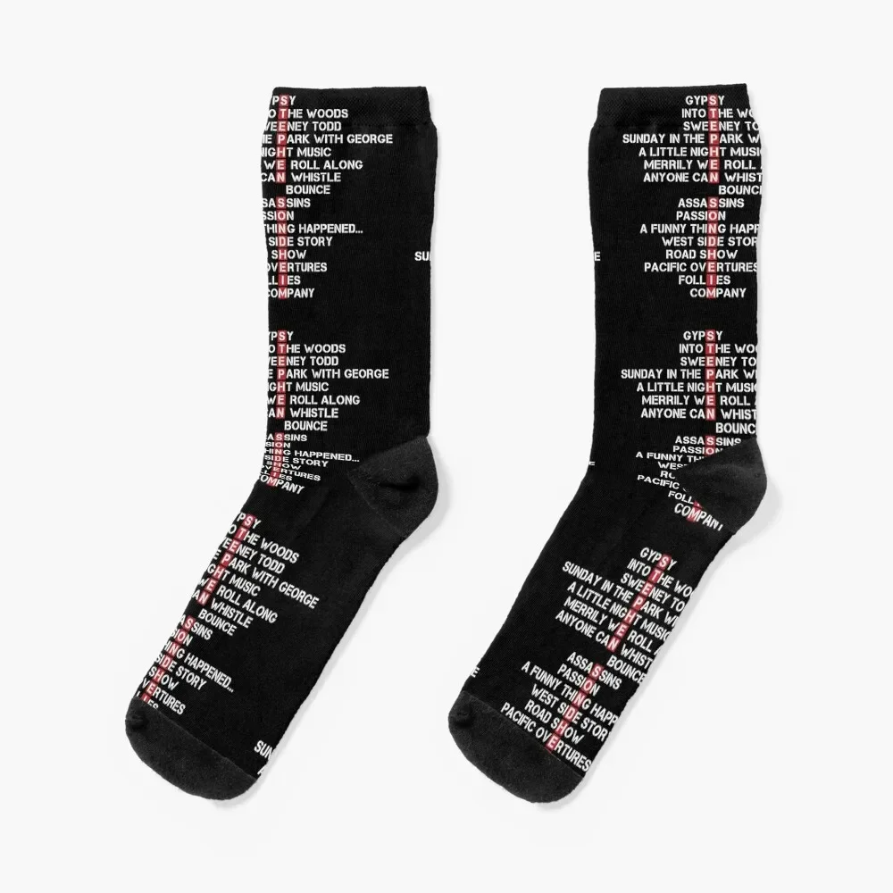 

Stephen Sondheim Socks gym compression Antiskid soccer anti slip football Socks Man Women's