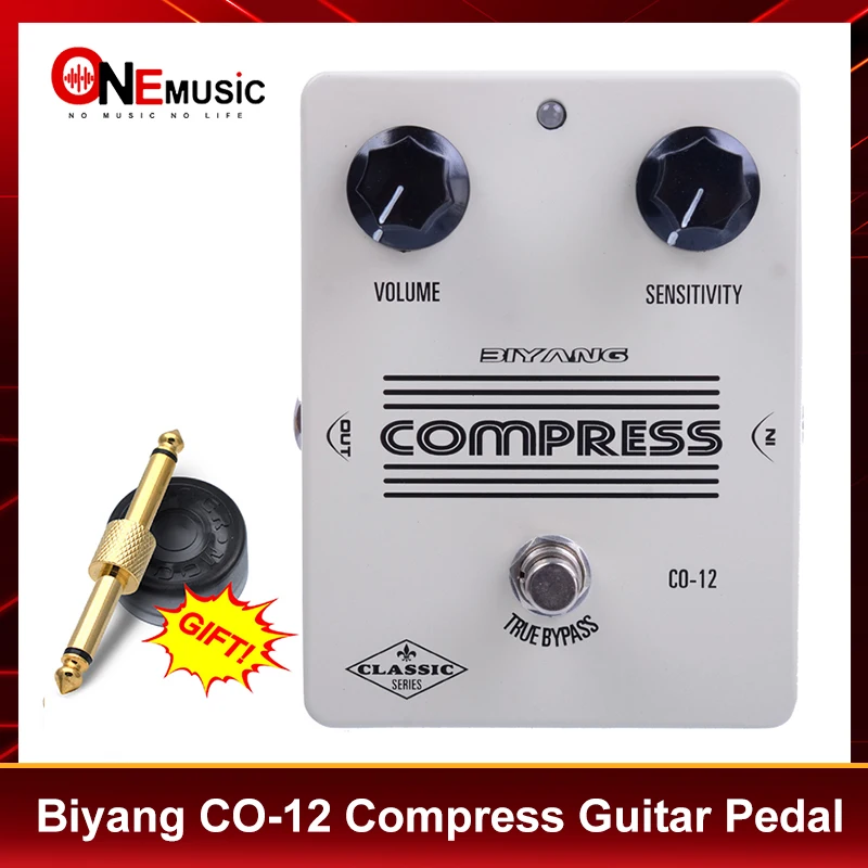 

Biyang CO-12 Compressor Sensitivity Electric Guitar Effect Pedal True Bypass Design