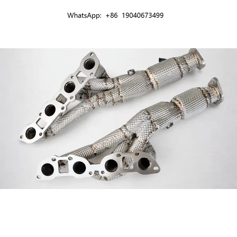 Bolt On Stainless Steel Polished Exhaust Mid Pipe Pipe for High Flow Racing Performance Upgrade Kit cxl