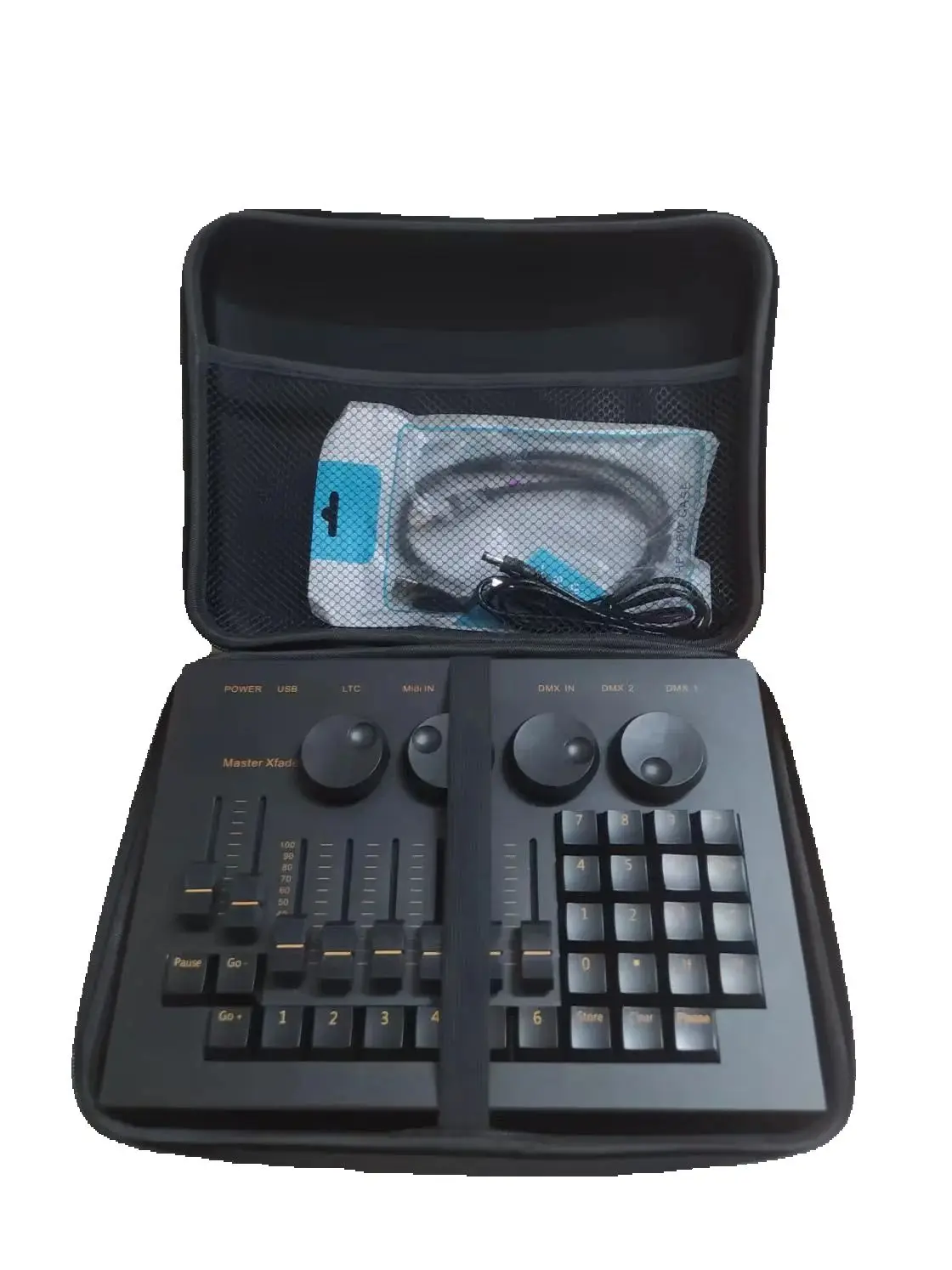 Mini asa de comando controlador de festa DJ Bolsa console de iluminação de palco DMX para MA2 onPC