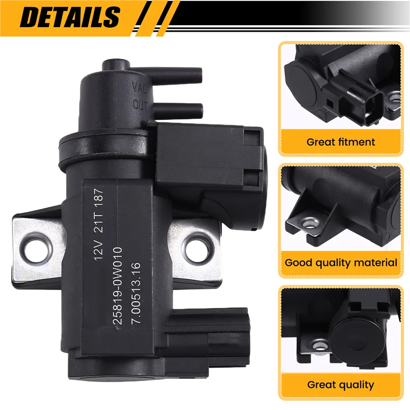 วาล์วโซลินอยด์ระบบเทอร์โบ รถยนต์ 25819-0W010 258190W010 สำหรับรถยนต์โตโยต้า โคโรลล่า คราวน์ เล็กซัส GS300 IS300 NX300 RC300 ปี 2015-2024