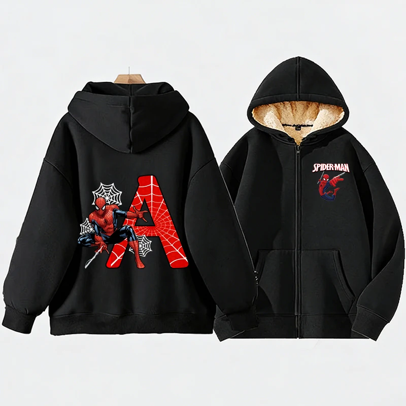 Флисовая-толстовка-с-капюшоном-для-взрослых-«Человек-паук»-куртка-marvel-мужская-мода-повседневное-пальто-костюм-для-подростков-зимняя-теплая-одежда-рождественский-подарок