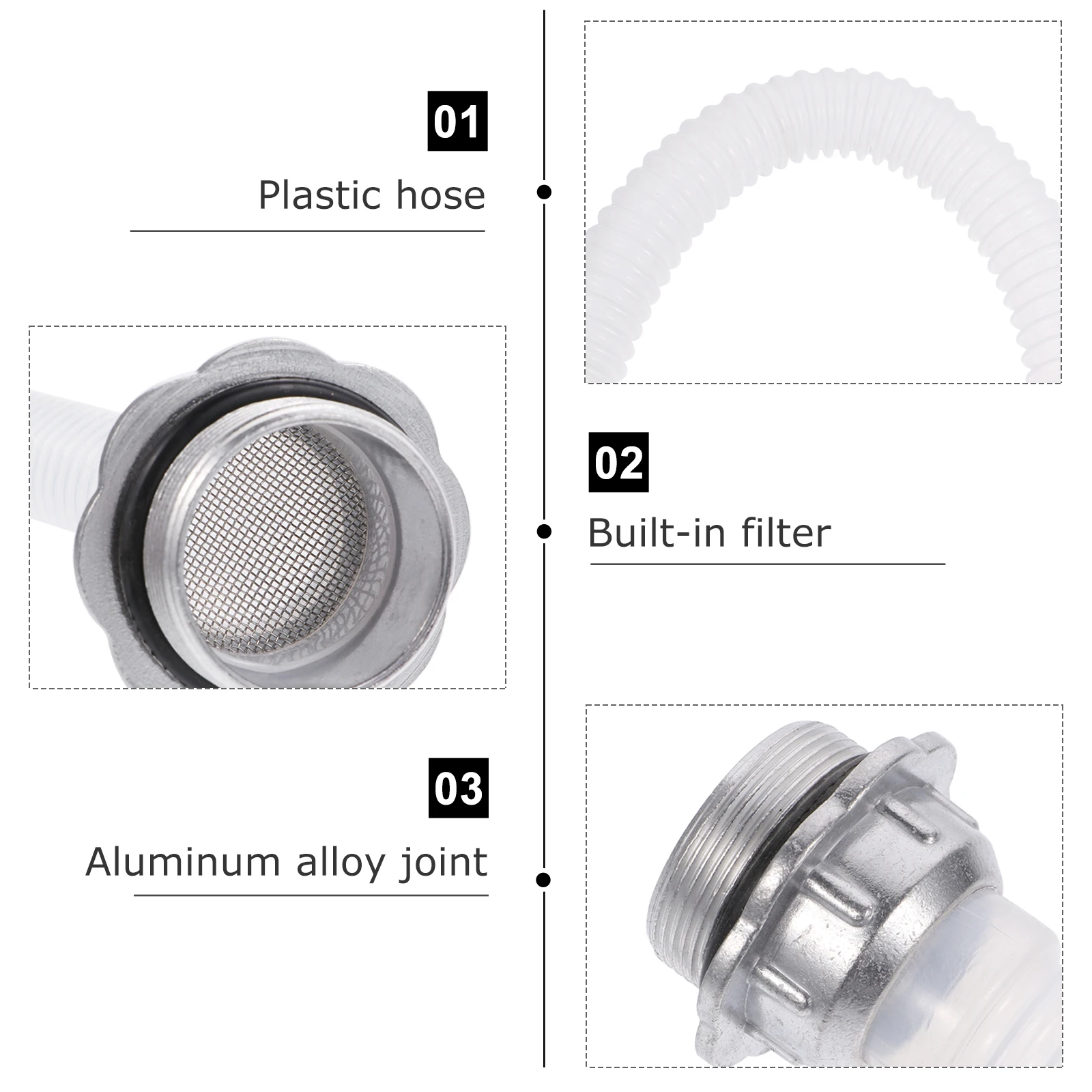 قسط الألومنيوم الوقود يمكن فوهة صنبور مع طرف مدسوس دوران 360 درجة لزاوية الصب المثالية المحمولة وفعالة #4