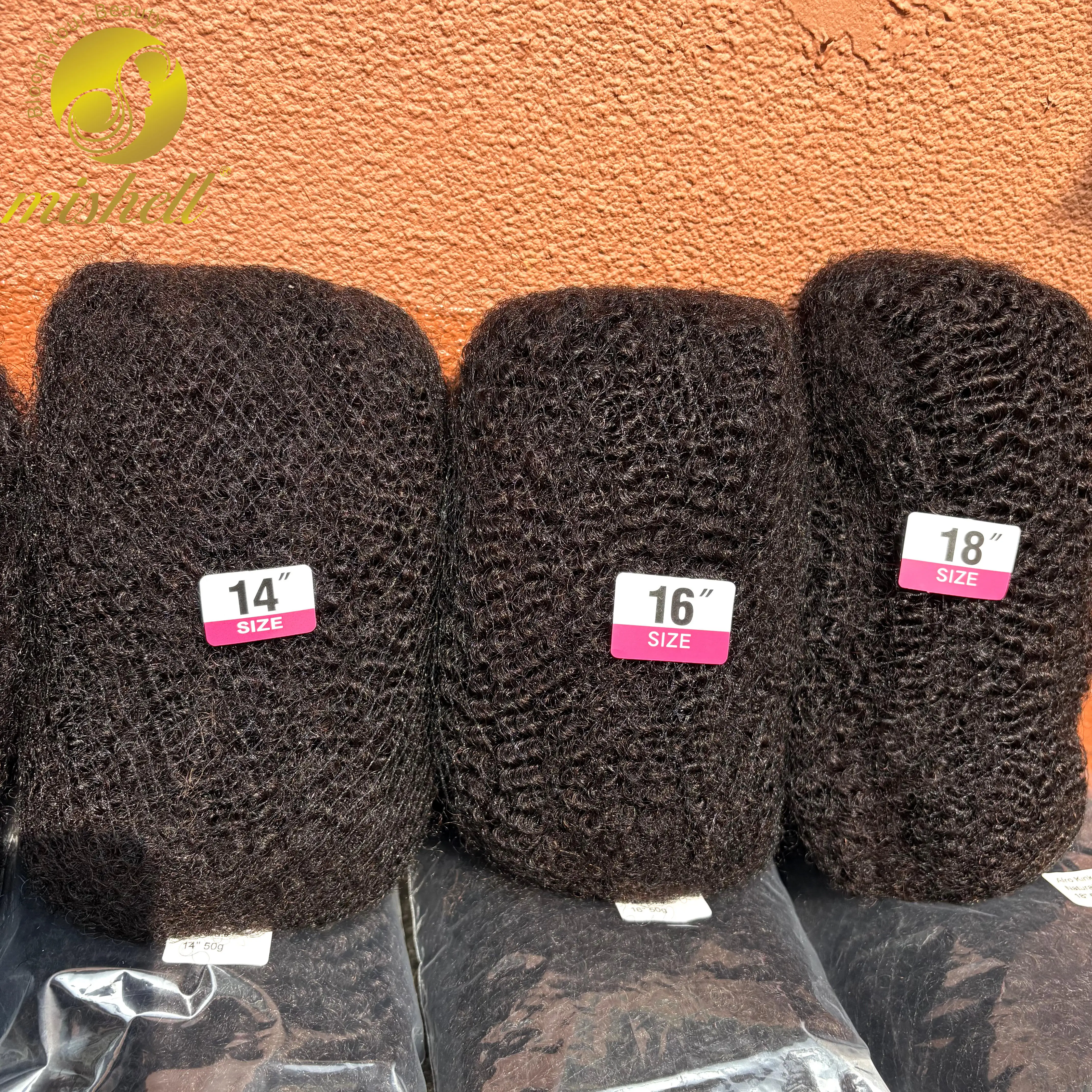 10-18Inch Natural 4C Afro Kinky Curly Bulk Human Hair Extensions 30/50g No Weft Brazilian Remy Bulk for Locs Braiding Hair
