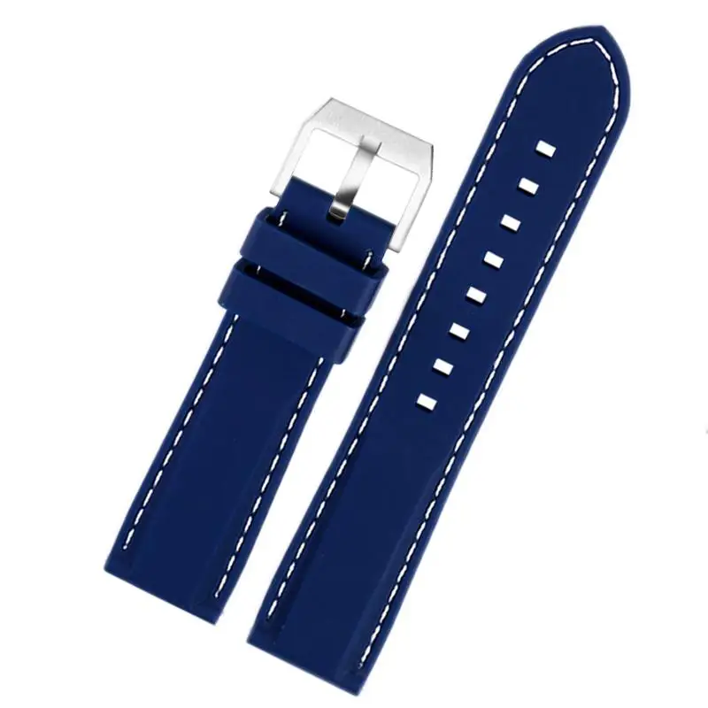 

PCAVO For CITIZEN Eagle blue angel second generation JY8078 JY8075 series waterproof silicone watch band 22mm