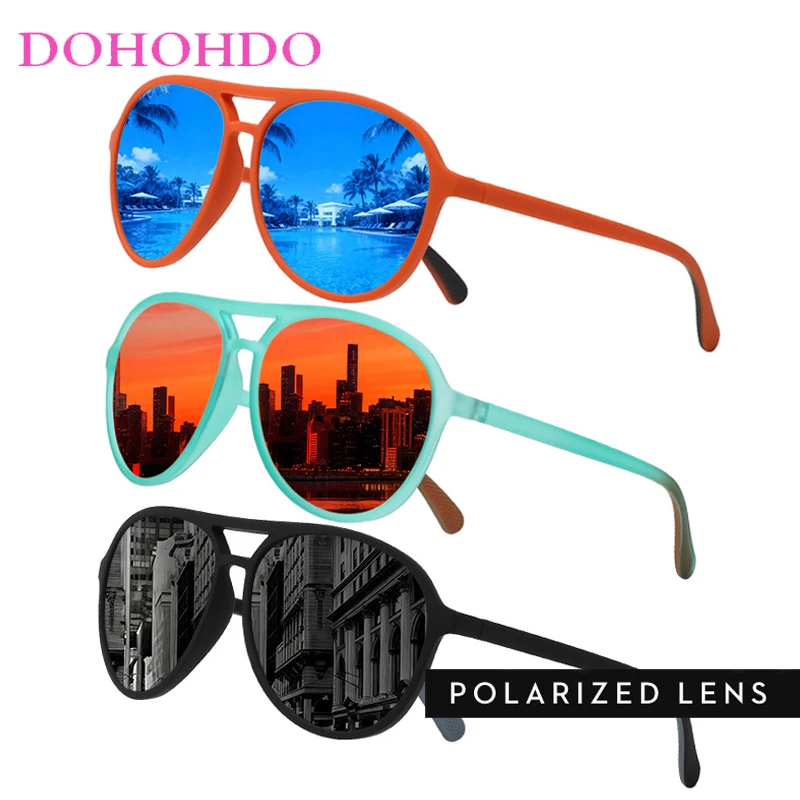 

Retro Oval Pilot Anti-Glare Cycling Goggles Men Women Fashion Designer Outdoor Sports Polarized Driving Sunglasses Unisex UV400