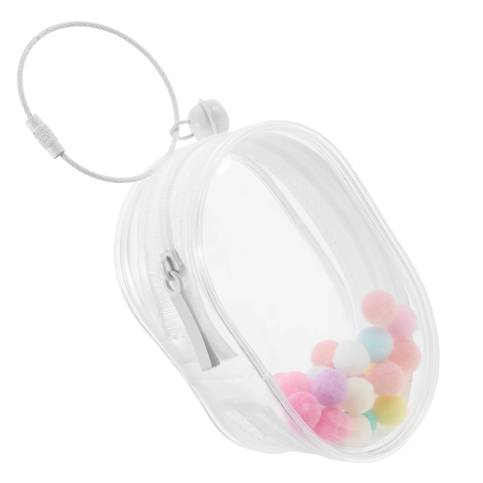 Clear Display Bag With Keychain High Transparency Pvc Storage Case For Mini Figures Portable Clear Dolls Display Bag For Co