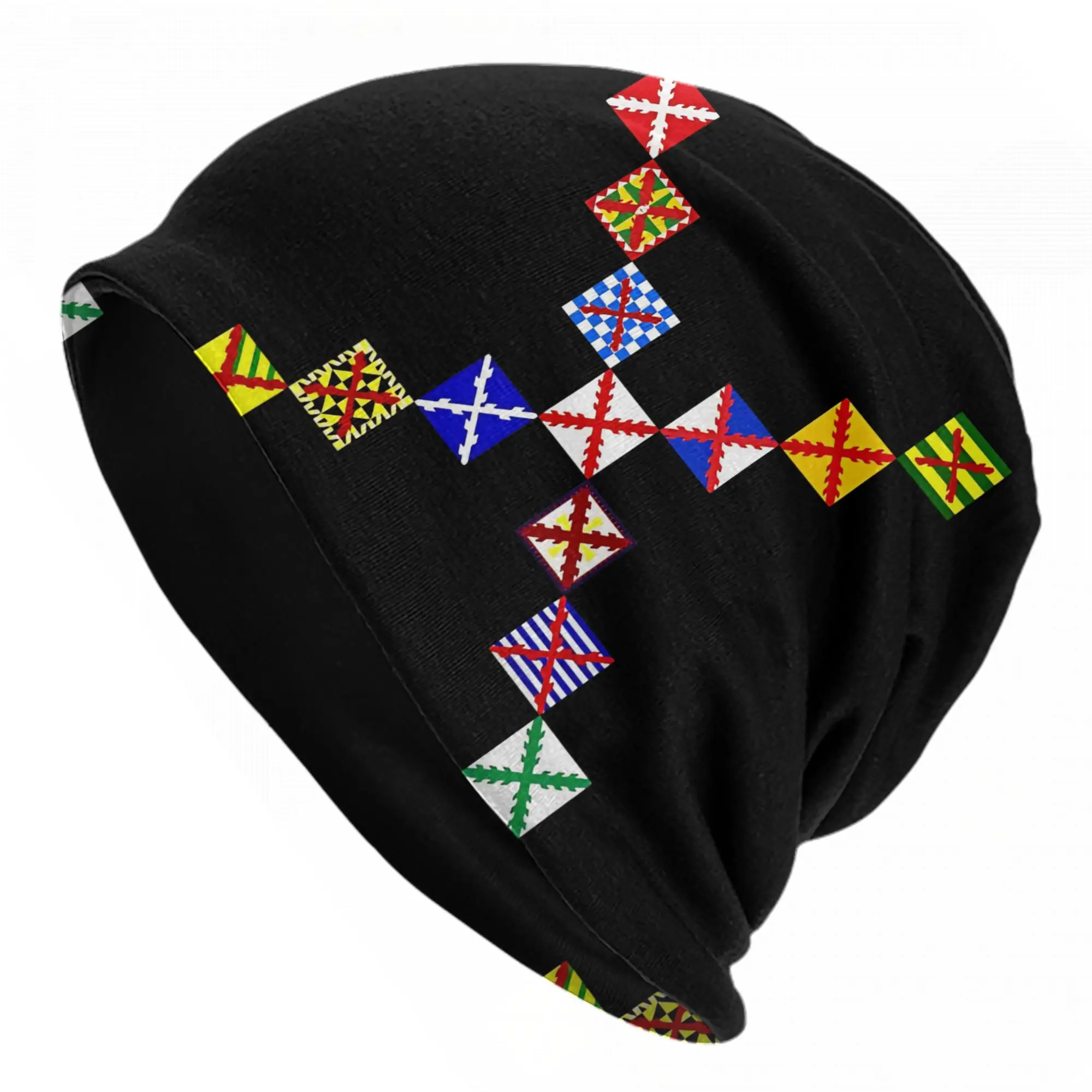 Cross of Burgundy Collection Bonnet Hats Casual Outdoor Spanish Empire  Skullies Beanies Hat Unisex Warm Dual-use Caps