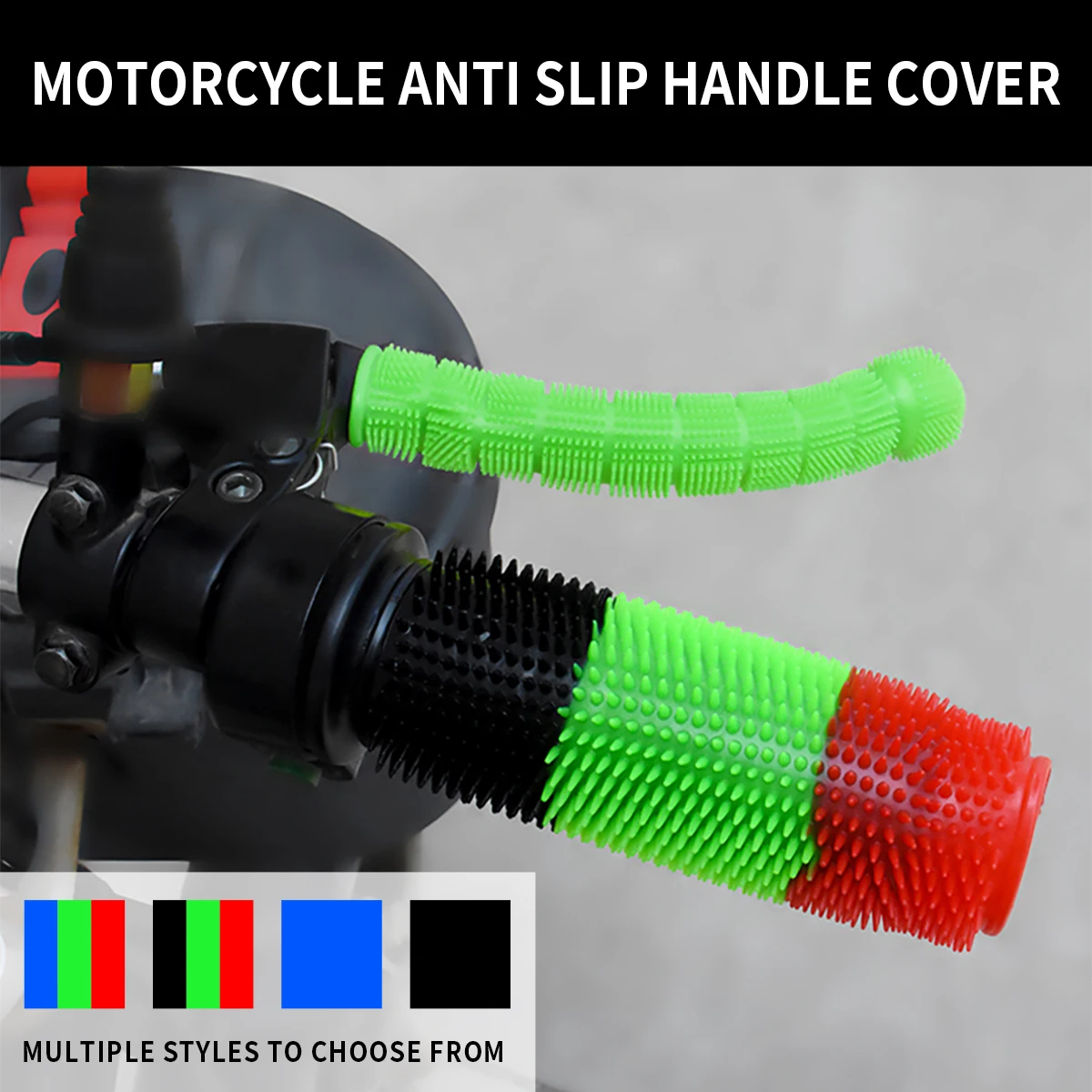 

Anti Slip Electric Vehicles Handlebar Cover Round Handlebar Grip Sleeve Summer Moto Rubber Sleeve for Inner Diameter 3.5cm Grip