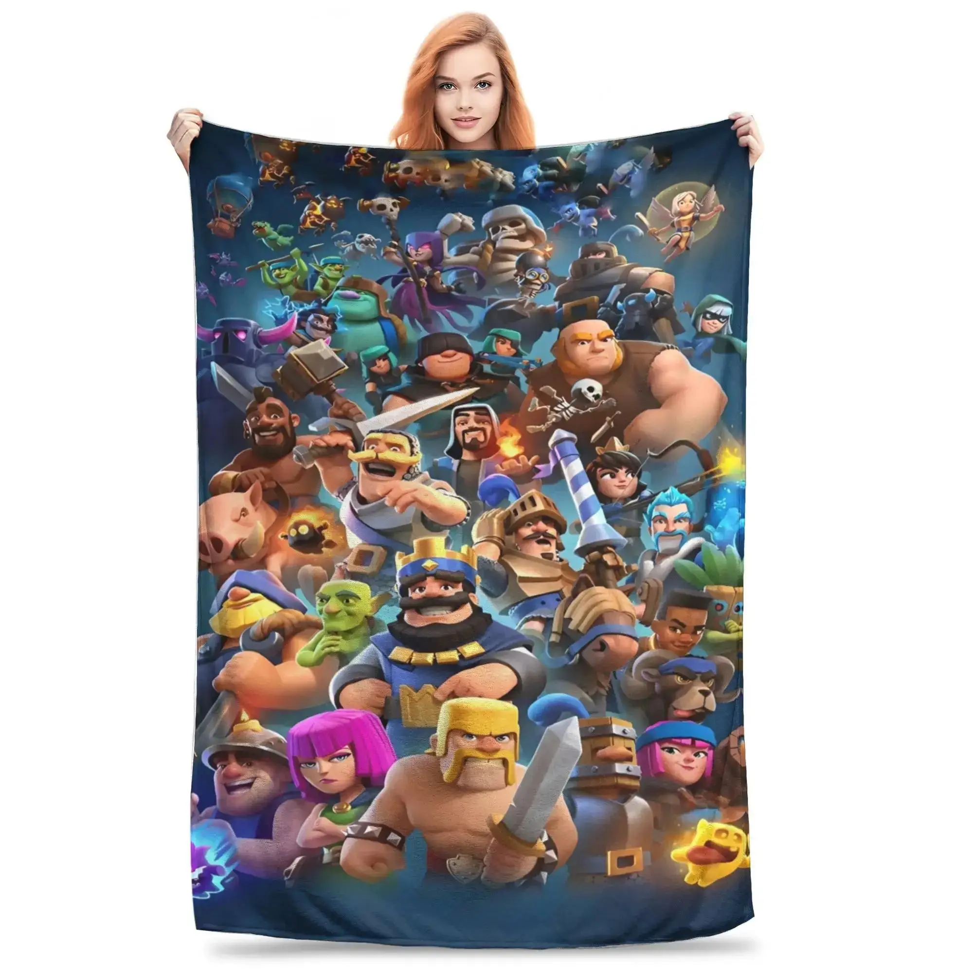 ゲームクラッシュ-ゲーマーロイヤル-高品質-暖かいスローブランケット-冬用-寝室-ベッドスプレッド-面白いプリント-男の子-女の子向け