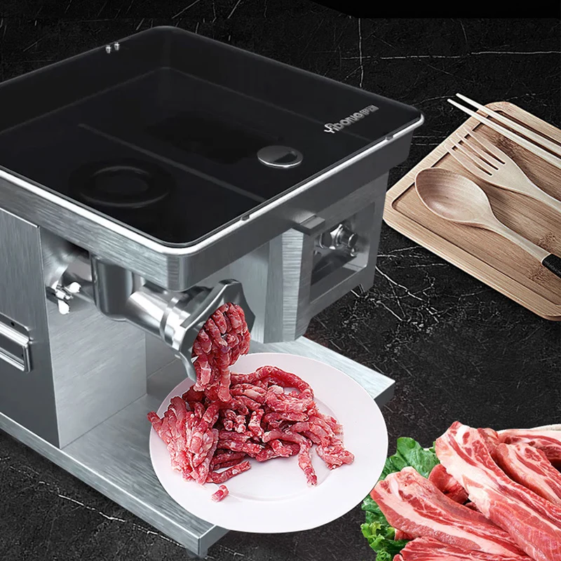 Affettatrice di carne commerciale per maiale manzo pesce petto di pollo montone affettare triturare tritacarne Hachoir à viande Coupe-viande