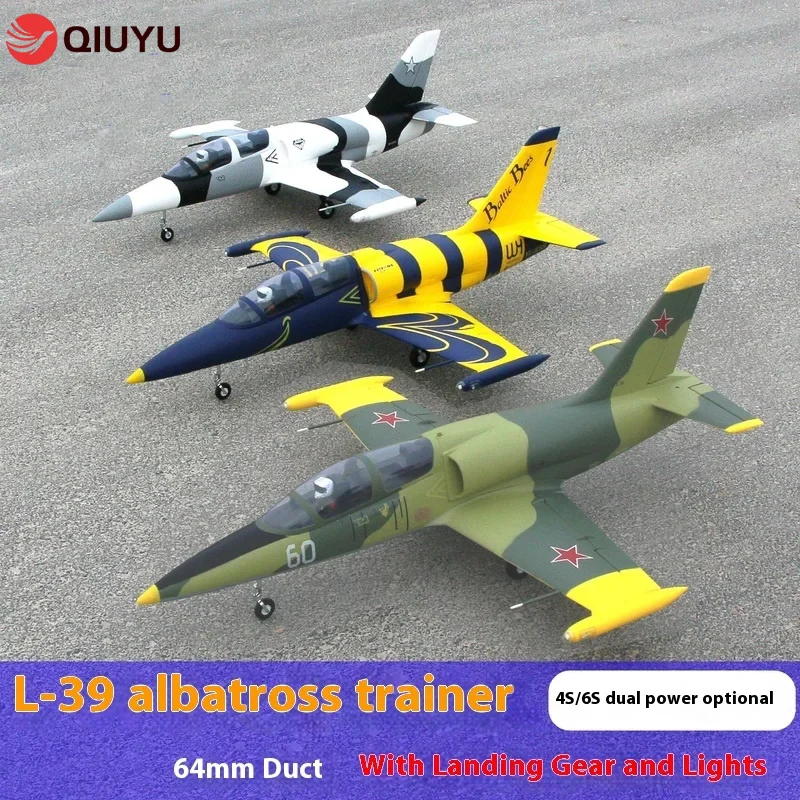 

64mm Culvert L-39 With Retractable Landing Gear And Fixed Wing Navigation Lights Remote-controlled Aircraft Model