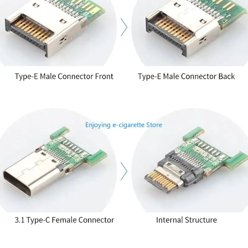 Schnelles Datenübertragungskabel USB 3.2 GEN2 Typ E auf Typ C Buchse Verlängerungskabel Y4QF – Detail 3