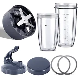 Piezas de repuesto para licuadora NutriBullet, 600W/900W/PRO-cuchilla extractora, tazas enormes de 32Oz y tazas enormes de 24Oz