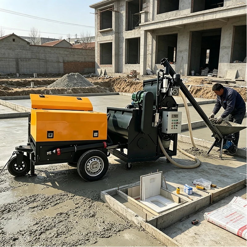 Foam Concrete Machine Hydraulic Pump Automatic Cement Foaming Equipment for Floor Heating Roof Insulation Construction Use