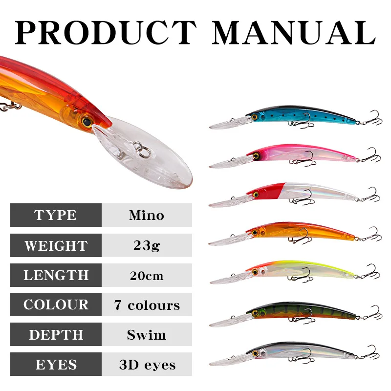 Swimbait flotante para lucio trolling – Imitación pececillos - imagen 2