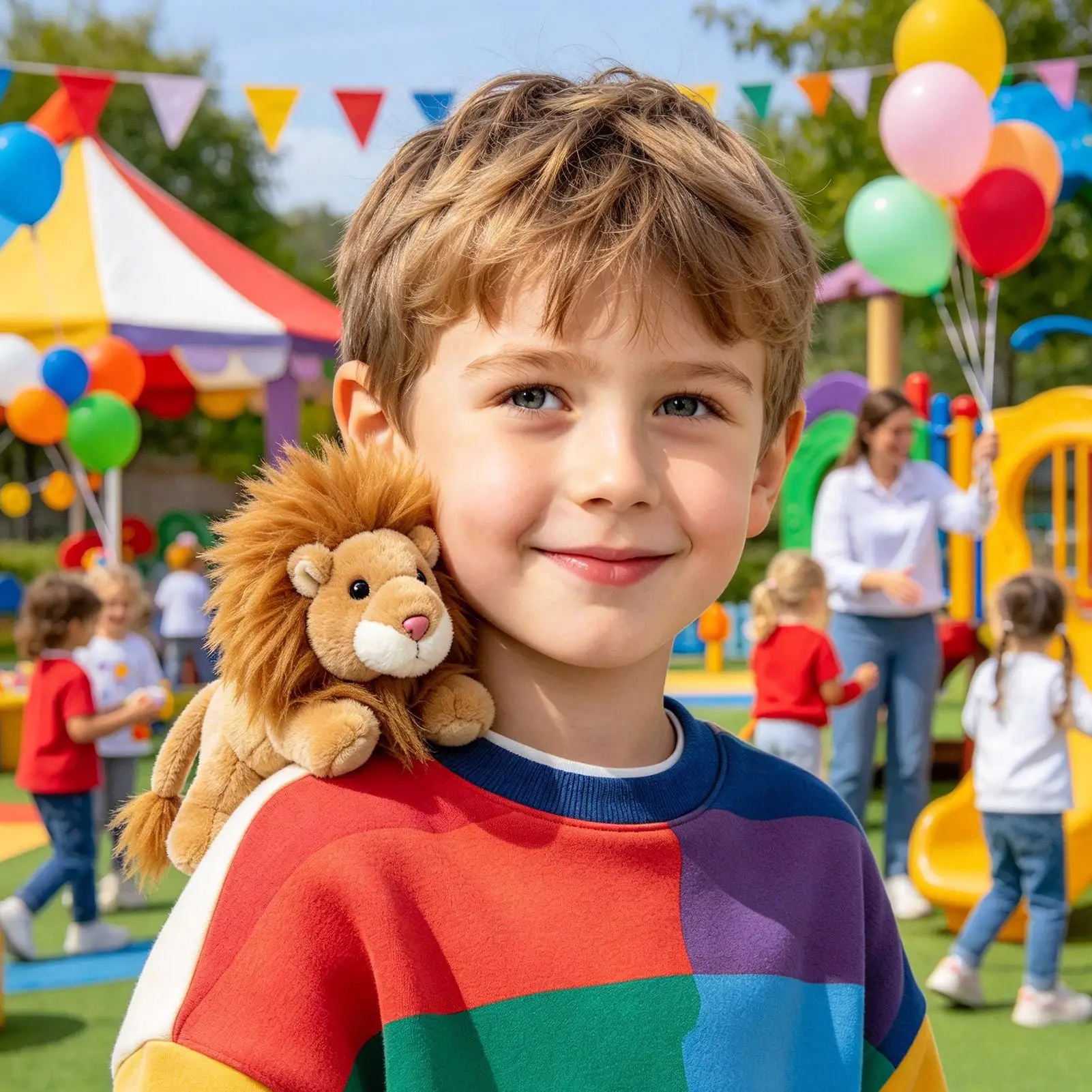 Magnetic Shoulder Plush Magnetic Lion Plush Toy Dress Up Props Shoulder Stuffed Toy Magnet For Kids Teens Adults Collectors