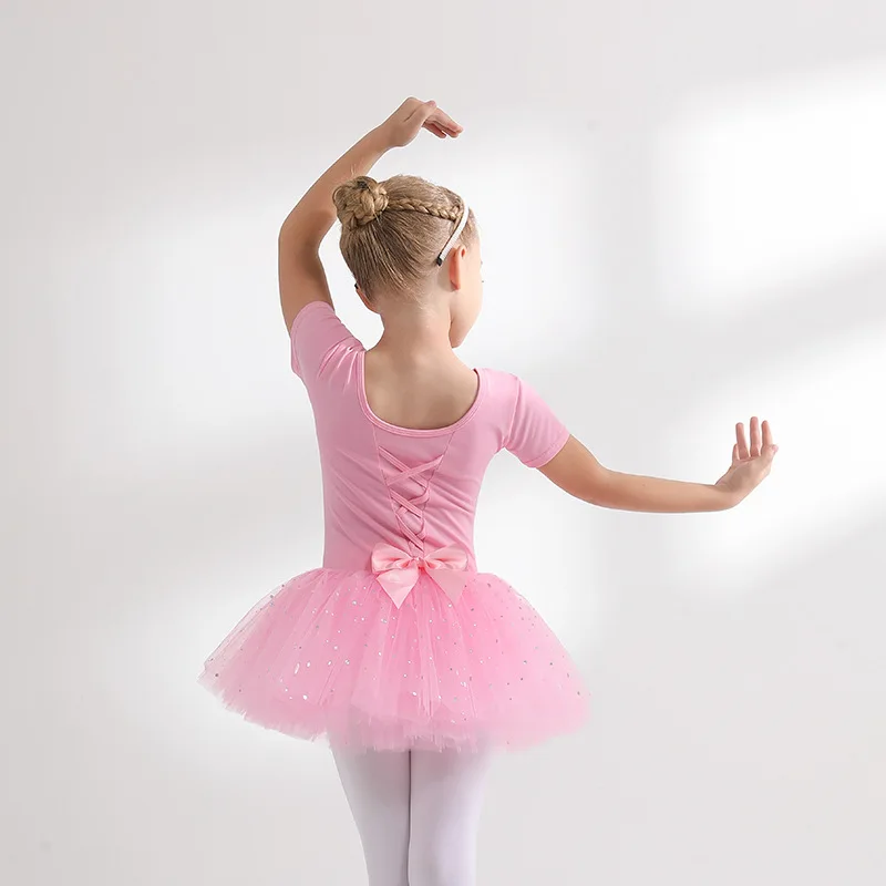 

Girls Ballet Tutu Dress Dance Dress for Toddlers Kids Gymnastic Leotard Dresses With Full Lining Cotton Ballet Closed Crotch