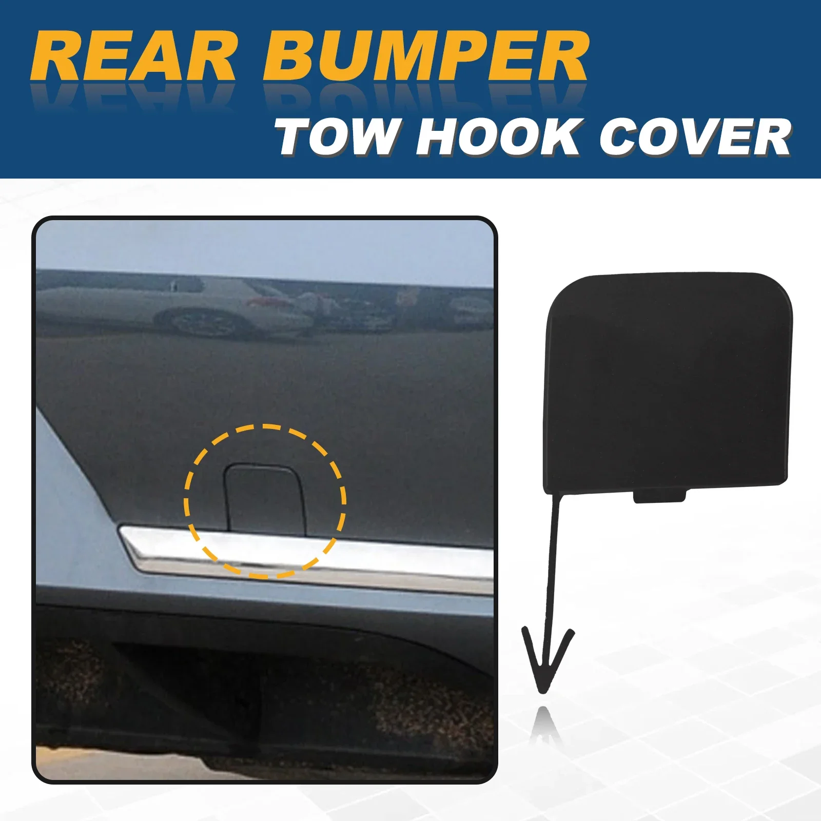 المصد الخلفي سحب هوك غطاء سحب غطاء العين لشركة فولكس فاجن باسات B7 2011-2014 3AE807441A اكسسوارات السيارات #3