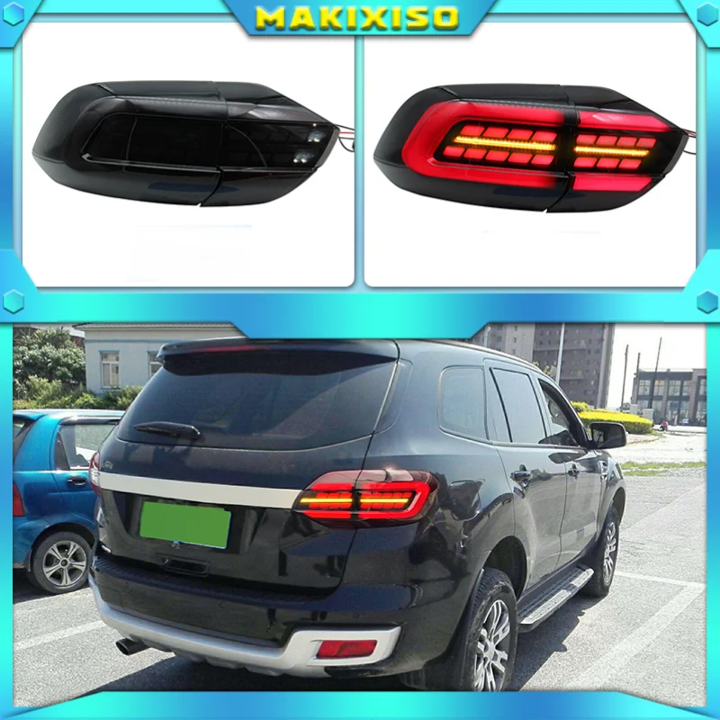 Car Tail Lights Parts For Ford Everest 2016-2020 Endeavour Taillights Rear Lamp LED Signal Reversing Parking FACELIFT