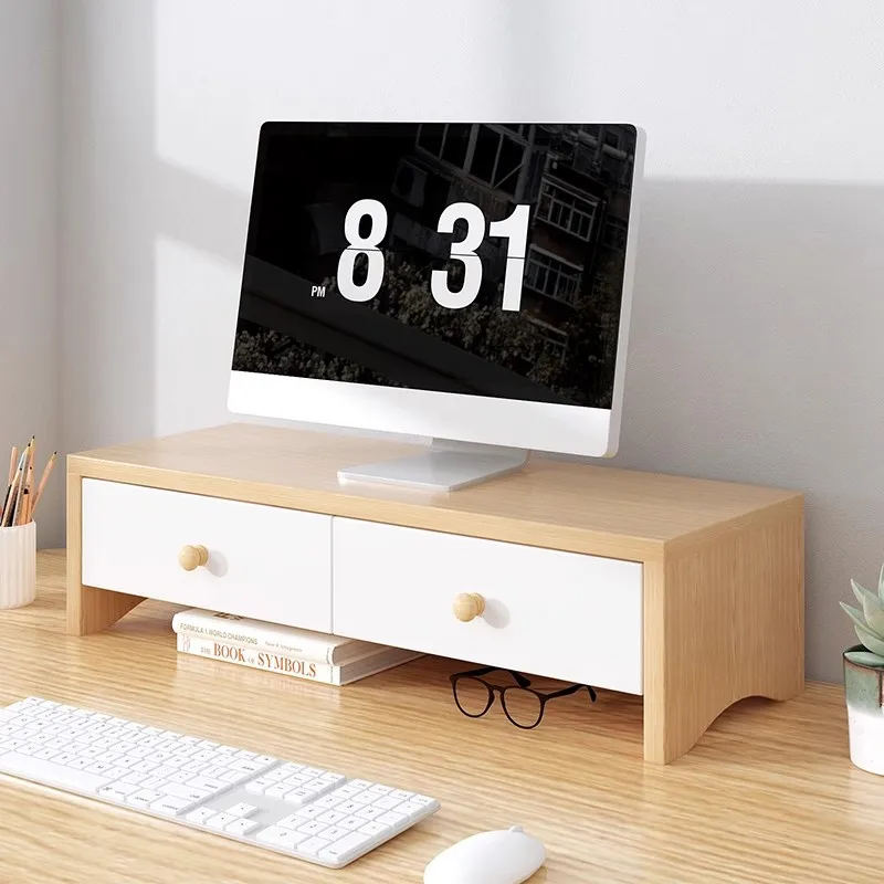 

Computer Height Rack Monitor Bracket Pad Height Bottom Desktop Storage Shelf Desk Shelf