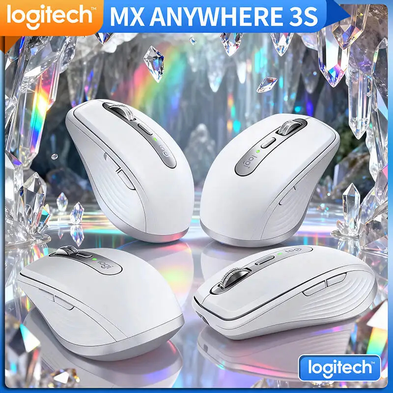 

Компактная мышь Logitech MX Anywhere 3S, эргономичный дизайн, перезаряжаемая, с быстрым прокруткой для портативных ПК Mac