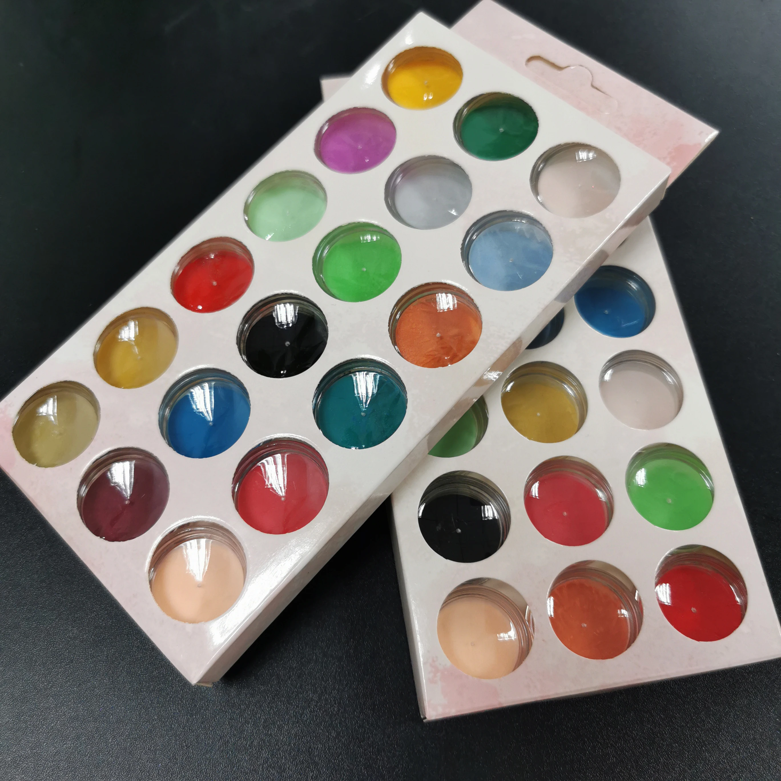 Poudre d'extension d'ongle de couleur de Net2-3g * 18 poudre acrylique d'ongle 3 en 1