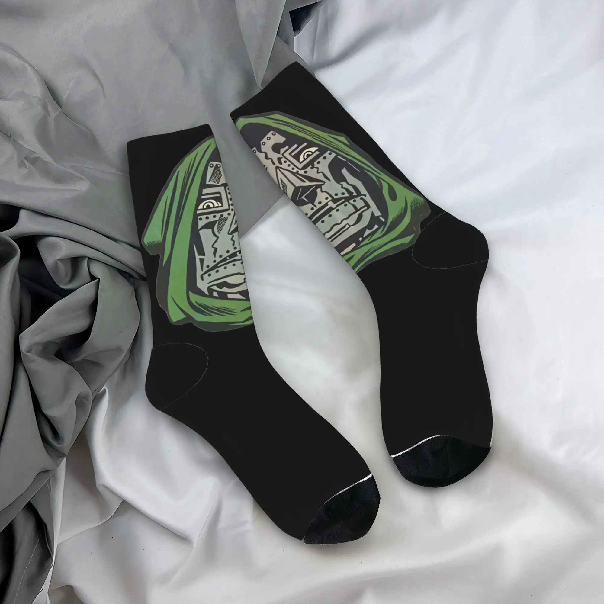 Dr Dooms Stockings  Pattern Gothic Socks Spring Non-Slip Socks Men Outdoor Soft Breathable Socks