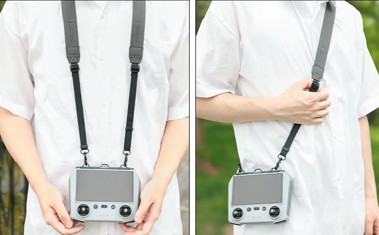 Sunnylife – support de cintre de contrôleur RC avec lanière en cuir PU, ceinture d'épaule, lanière pour DJI Mavic Mini 3 Pro