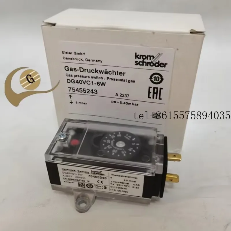 

2026 New Krom Schroder DG40VC1-6W DG40VC1-6WG Gas Pressure Switch in Box Brand DG150U-6T DG30U-6T DG10U-6T DG500UG-6K2 DG6B-3