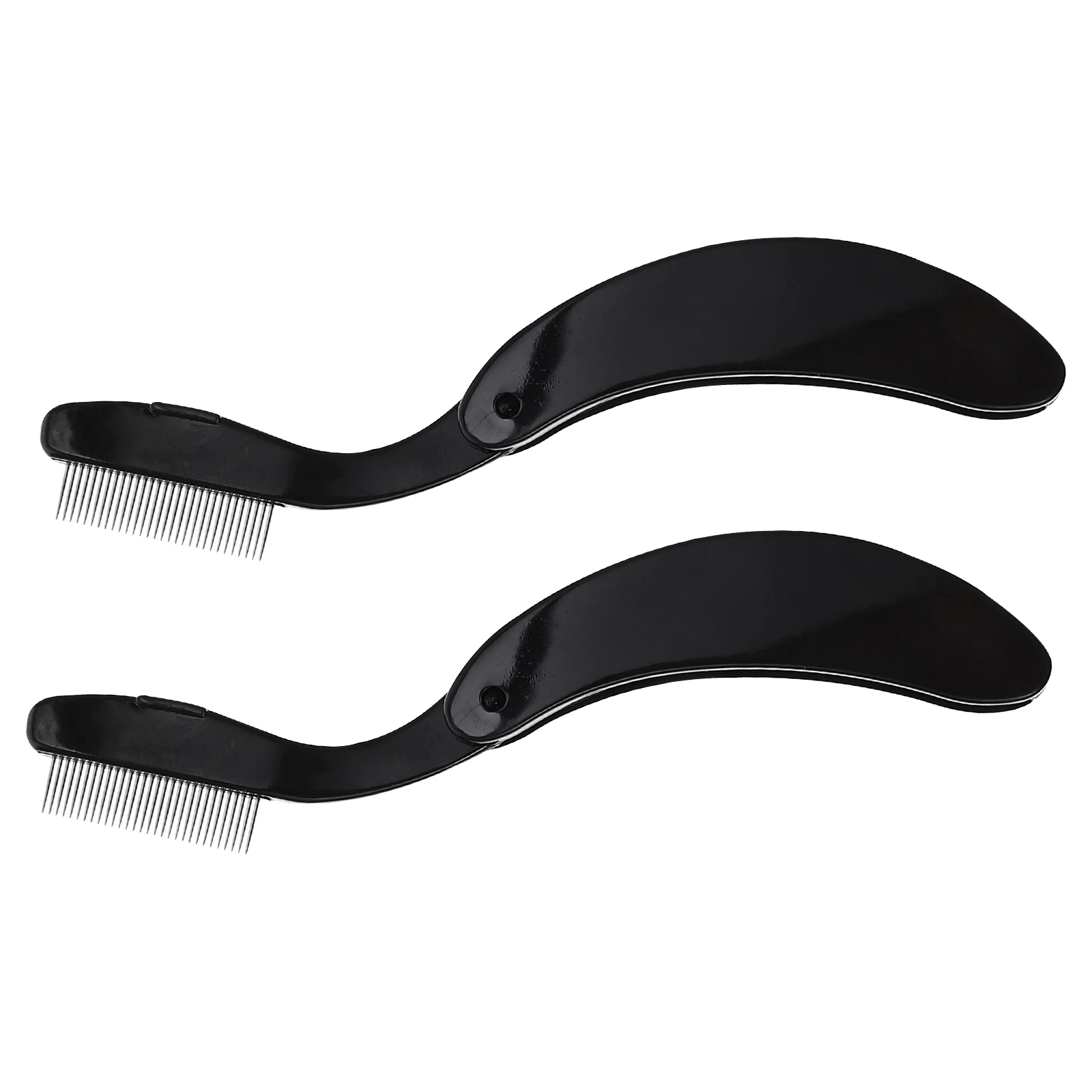 

2Pcs Eyebrow Lash Comb Dense Stainless Steel Teeth Perfect Grooming Makeup Tool Eyelash Comb Eyebrow Makeup Tool