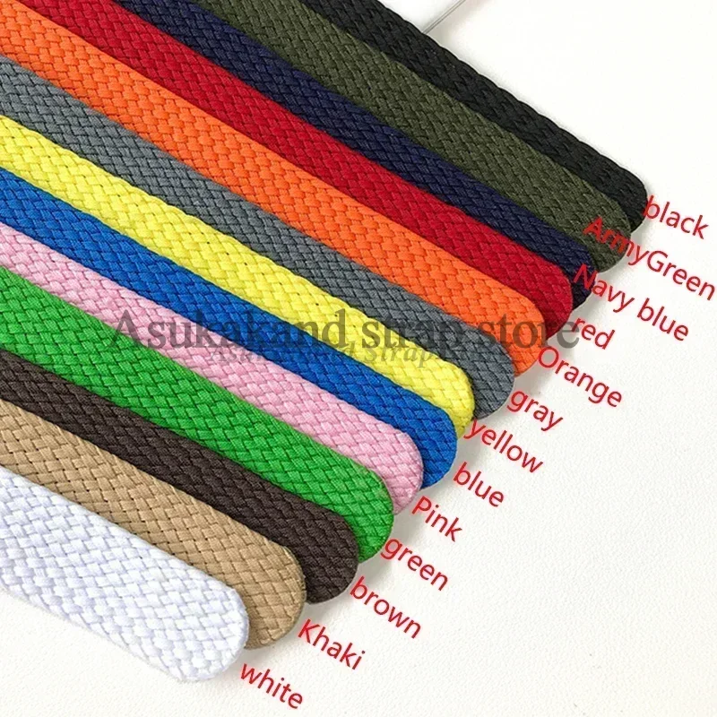 14mm 16mm 18mm 20mm 22mm cinturini in tessuto di nylon cinturino per Rolex per cinturino Perlon uomo donna braccialetto sportivo universale