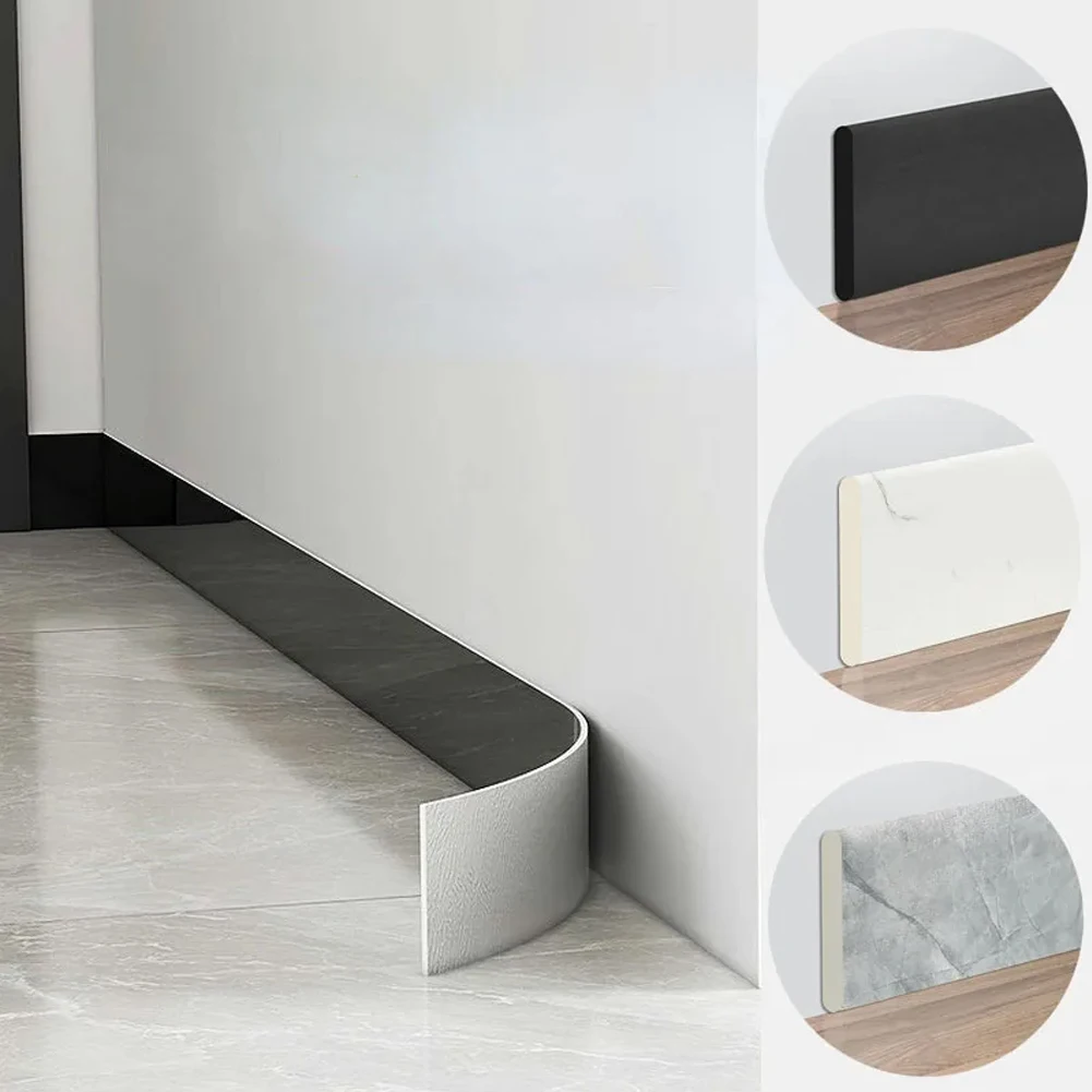 Decorative Skirting 3D Wall Sticker Home Improvement Uneven Walls Cuttable Length Easy To Install Frosted Walls