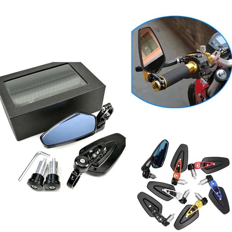 

Motorcycle Mirror 22mm Handlebar Handle Ends Rearview Side Mirrors For KAWASAKI Z650 Z900 Z900RS 2017 2018 2019 2020 2021 2022
