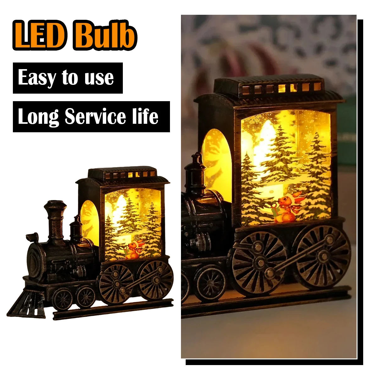 

Led Portable Train Night Decoration Christmas Lanterns Bedroom Series Lights Light Lamps Motif Tree Warm Room Lamp Gift For 3d