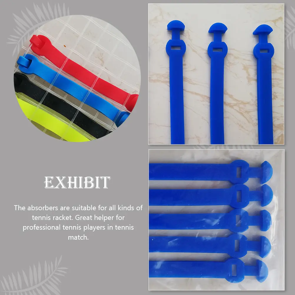 

5 Pcs Tennis Racket Shock Absorber Racquet Dampeners Silicone Absorbers Accessory