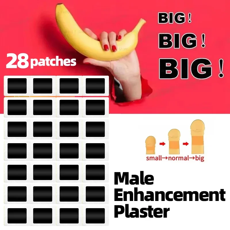 

28pcs plaster Male Delay Erection Penis Enlargement Navel patch Increase Size for Men Growth Thicken Big Dick