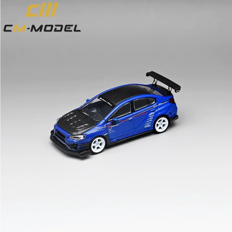 Cmmodel-varis wideBody diecast、交換用ホイール、青、1/64 sti