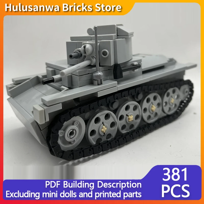 

Panzer 38, модель военного танка WW2, MOC, строительные кирпичи, военное оборудование, модульная технология, подарки, праздник, сборка, детский игрушечный костюм