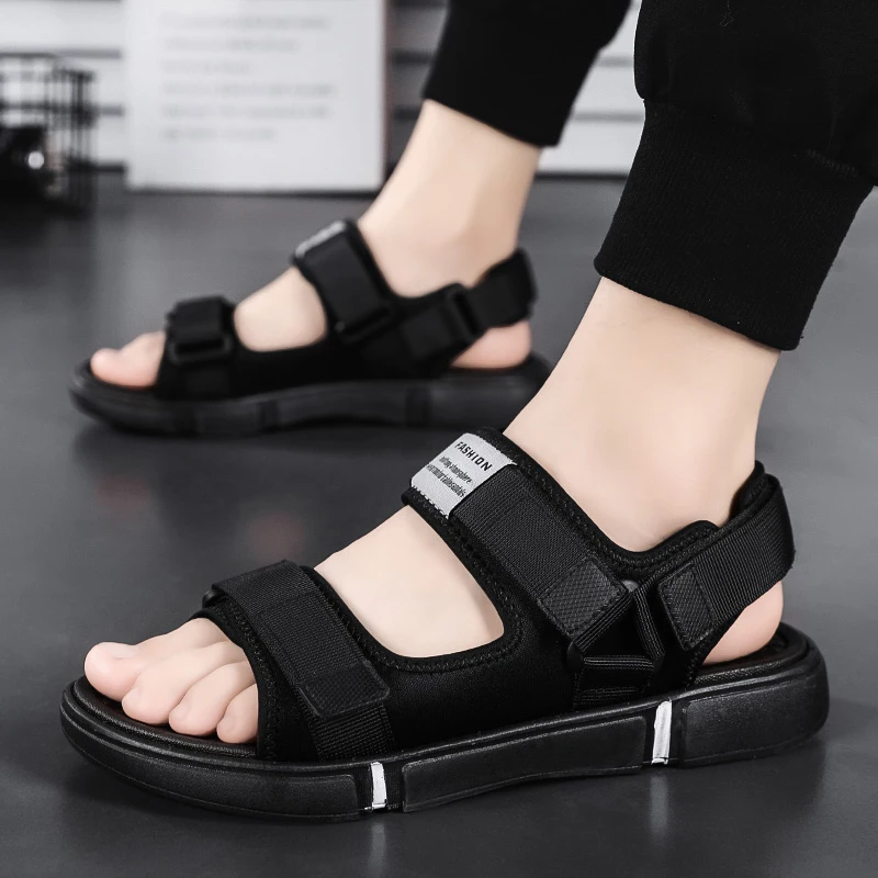 

Men's Summer Outdoor Thick Bottom Driving Sports Beach Slippers Teenage Water Proof Anti-Slip Wear-Resistant Sandals