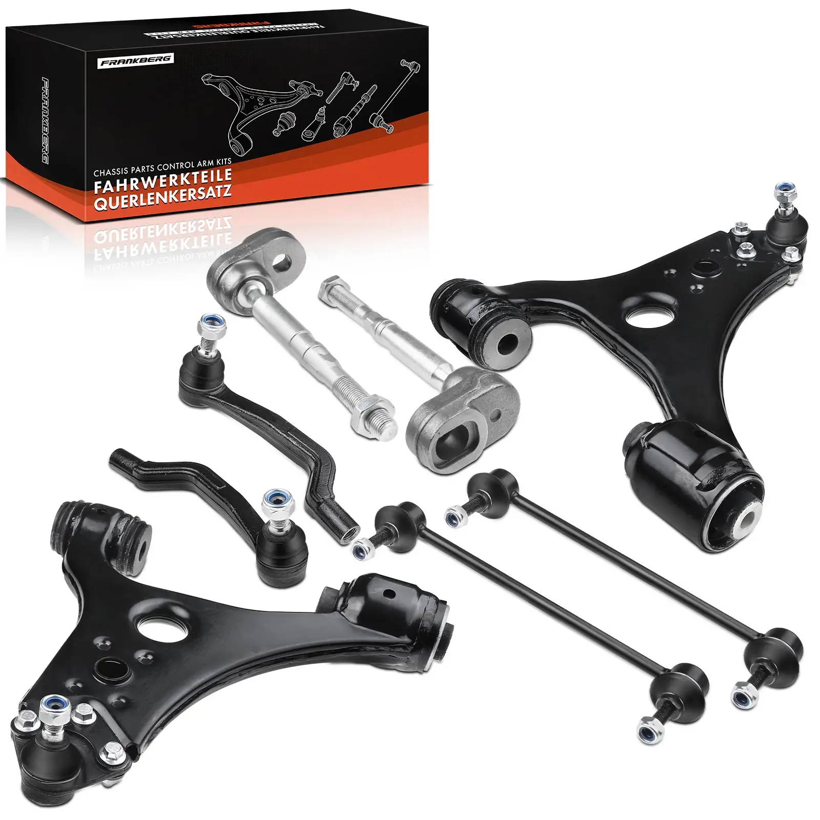 Frankberg 8-delige draagarmset vooras voor Mercedes-Benz A-Klasse W169 B-Klasse W245 2004-2012 1693300803 1693200989