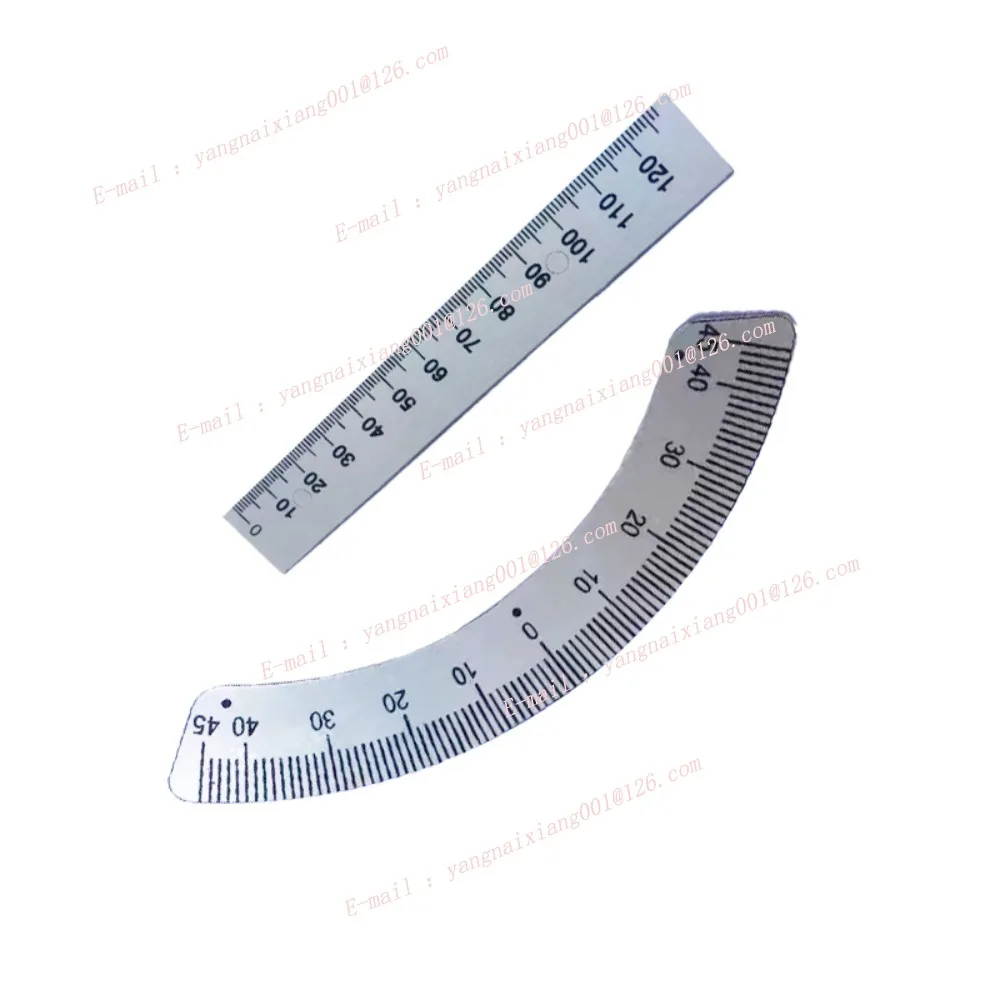 B159 C3 C15 Масштабная линейка Фрезерная головка до после того, как встряхивающая головка, дуговой угол, алюминиевая линейка, детали фрезерного станка