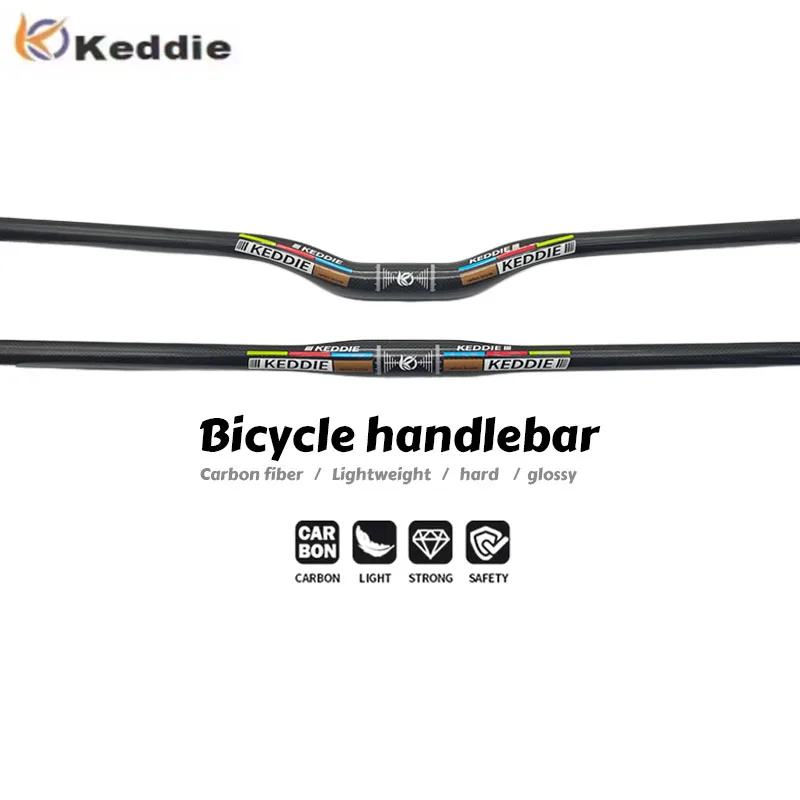 3k-full-carbon-fiber-mtb-handlebar-flat-rise-glossy-finish-lightweight-318mm-clamp-diameter-600-780mm-length-for-mountain-bike