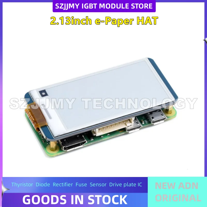 Pantalla de tinta de 2,13 pulgadas, módulo de pantalla rojo, blanco y negro/blanco y negro compatible con Arduino/Raspberry Pi 4