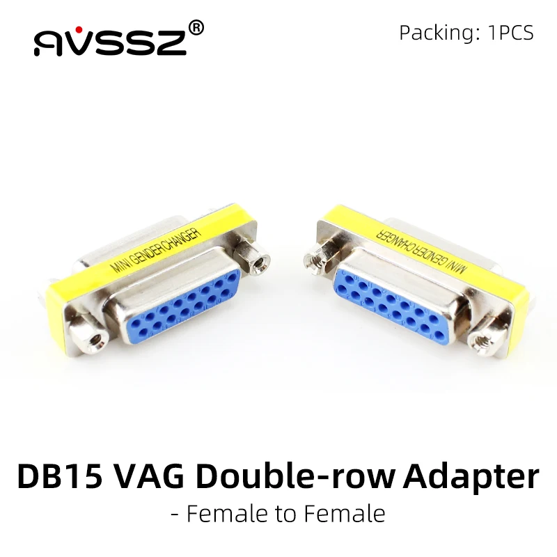 Штырьковый адаптер AVSSZ DB15 DB9, Переходник VGA-VGA RS232 DB15-DB15 DB9-DB9, Мужской Женский удлинитель