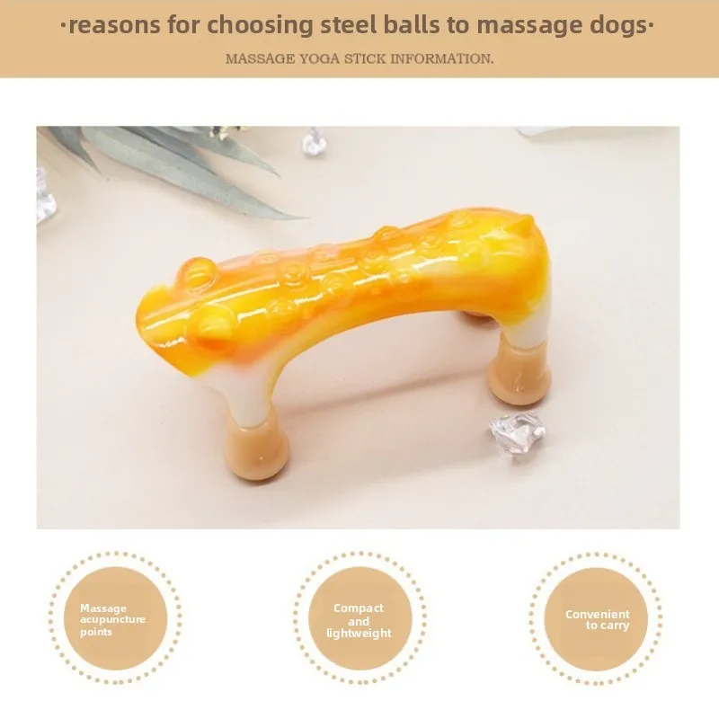 Power Tiger Meridian Masajeador de hombros, cuello y espalda Masaje de perro cuello grande, columna vertebral, espalda, bolas de acero de cuatro pies